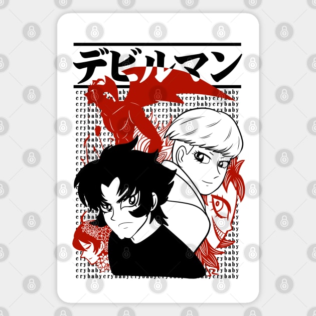 Devilman Crybaby 1 Magnet by Astrayeah